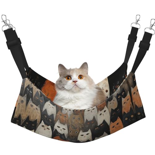 Kycvds Hängematte für Katzen und Katzen, verstellbar, zum Aufhängen, Schlafunterlage für kleine Haustiere von Kycvds