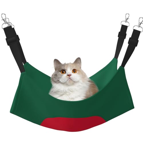 Kycvds Katzenhängematte mit Flagge von Bangladesch für Käfig, verstellbar, Schlafunterlage für kleine Haustiere von Kycvds