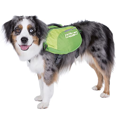 Kyjen 22004 Outward Hound DayPak Hunde-Rucksack Tasche im Satteltaschenstil, verstellbar, Größe M, grün von Outward Hound