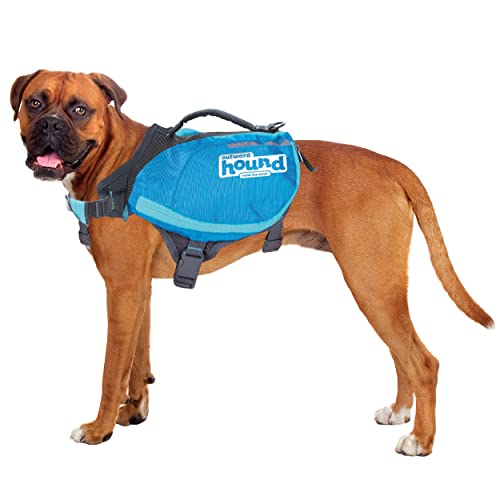 Kyjen 22005 Outward Hound DayPak Hunde-Rucksack Tasche im Satteltaschenstil, verstellbar, Größe L, blau von Outward Hound