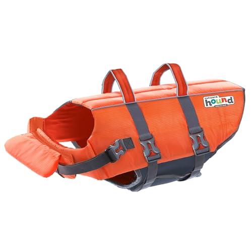 Kyjen 22021 Outward Hound Ripstop Quick Release Easy Fit Rettungsweste für Hunde, verstellbar, Größe L, orange von Outward Hound