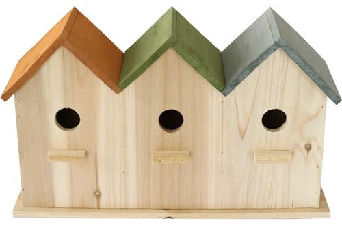 Nistkasten Gruppe 3 in 1 Kiefernholz 42x13x25 cm Farbe orange grün blau Nistkasten Gruppe 3 in 1 Kiefernholz 42x13x25 cm Farbe orange grün blau von Kynast Garden