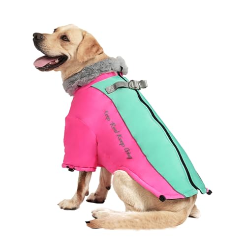 Kznifmk Großer Pelzkragen, Daunenjacke für Mittelgroße und Große Hunde, wasserdichte Winterkleidung für Große Hunde, Golden Retriever-Mäntel, Kleidung B Kznifmk Großer Pelzkragen, Daunenjacke für Mittelgroße und Große Hunde, wasserdichte Winterkleidung für Große Hunde, Golden Retriever-Mäntel, Kleidung B von Kznifmk