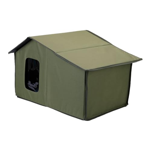 Kznifmk Haustierunterschlupf, Faltbar, Warmes Katzenhaus für Katzen im Freien, Katzenbett, Katzen, Hunde, Unterschlupf, Wetterfeste Katzenhöhle, Hält Warm, B Kznifmk Haustierunterschlupf, Faltbar, Warmes Katzenhaus für Katzen im Freien, Katzenbett, Katzen, Hunde, Unterschlupf, Wetterfeste Katzenhöhle, Hält Warm, B von Kznifmk