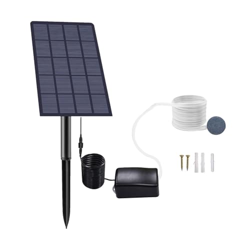 Kznifmk Solar-Teichbelüfter, Sauerstoffbelüfter für Aquarien, Luftpumpe, Fischerei mit Schlauch, Luftstein Kznifmk Solar-Teichbelüfter, Sauerstoffbelüfter für Aquarien, Luftpumpe, Fischerei mit Schlauch, Luftstein von Kznifmk
