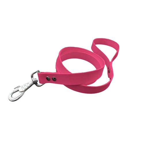 Hundeleine aus BioThane, Breite 25 mm (Neonrosa) von L'Atelier du Fourmilier