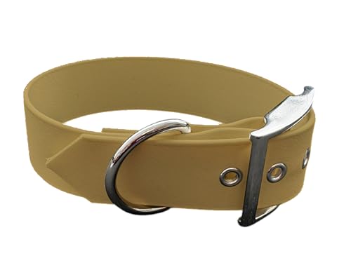 L'Atelier du Fourmilier BioThane® Halskette, groß, Farbe wählbar (35-40cm, Gold) von L'Atelier du Fourmilier