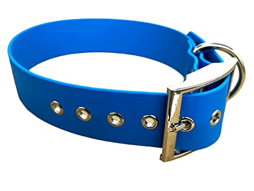L'Atelier du Fourmilier BioThane® Halskette, groß, Farbe wählbar (55-65 cm, blau) von L'Atelier du Fourmilier