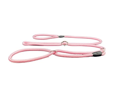 Kein Ziehen mehr! Anti-Ziehleine Feldfigur 8 / Halfter/Halfter/Halfter/Halfter/Halfter für alle, superweiches, geflochtenes Nylon, bequem, Macht Ihre Spaziergänge angenehmer (Rosa, 1cm) von L&J Pets UK