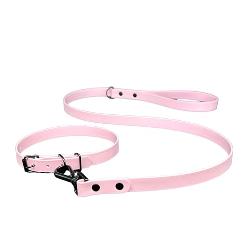 Wasserdichte Biothane Hundeleine und Halsband, Metallschnalle, schwarze Nieten, ultra-langlebig Wasserdichte Biothane Hundeleine und Halsband, Metallschnalle, schwarze Nieten, ultra-langlebig von L&J Pets Uk