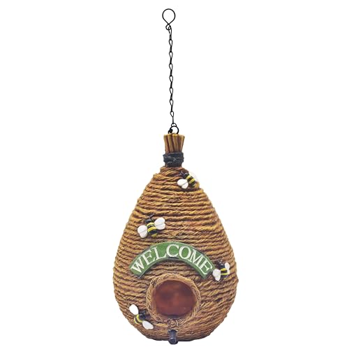 Lesser & Pavey Bienenstock-Vogelhaus von Bird Houses Hängeornamente für Zimmer und Heimdekoration, ideales Schlüsselanhänger, Geschenke für Damen und Herren, Vogel-Ornamente, Geschenke für jeden Lesser & Pavey Bienenstock-Vogelhaus von Bird Houses Hängeornamente für Zimmer und Heimdekoration, ideales Schlüsselanhänger, Geschenke für Damen und Herren, Vogel-Ornamente, Geschenke für jeden von L & P Home & Gifts
