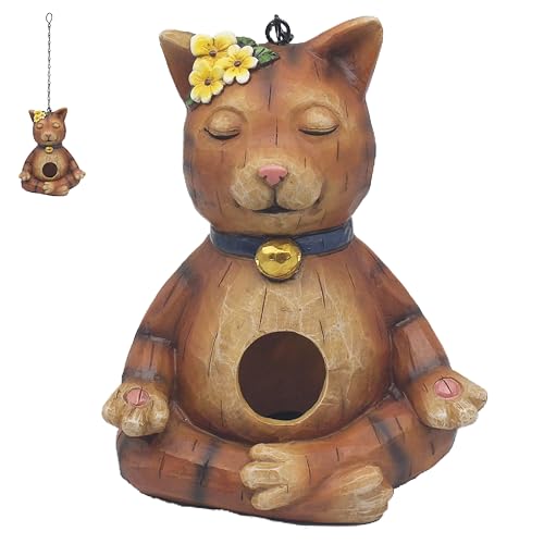 Lesser & Pavey Vogelhaus Katze von Bird Houses Hängeornamente für Zimmer und Heimdekoration, ideales Schlüsselanhänger, Geschenke für Damen und Herren, Vogel-Ornamente, Geschenke für jeden Anlass Lesser & Pavey Vogelhaus Katze von Bird Houses Hängeornamente für Zimmer und Heimdekoration, ideales Schlüsselanhänger, Geschenke für Damen und Herren, Vogel-Ornamente, Geschenke für jeden Anlass von L & P Home & Gifts