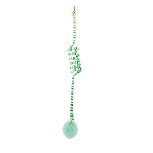 Interaktives Katzenspielzeug for Aufhängen for Kätzchen – Zauberstab-Teaser mit Glöckchen, lustiges Aktivitätszubehör Katzenspielartikel(Green) von L6NqIAG