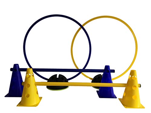 LA-24 Agility Hürden und Reifen-Set Plus (blau/gelb) von LA-24