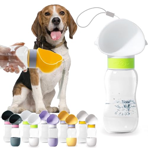 LA FEIER Tragbare Hunde-Wasserflasche, auslaufsicherer Welpen-Wasserspender mit Trink-Futterspender für Haustiere, Spaziergänge, Wandern, Reisen, lebensmittelechter Kunststoff LA FEIER Tragbare Hunde-Wasserflasche, auslaufsicherer Welpen-Wasserspender mit Trink-Futterspender für Haustiere, Spaziergänge, Wandern, Reisen, lebensmittelechter Kunststoff von LA FEIER