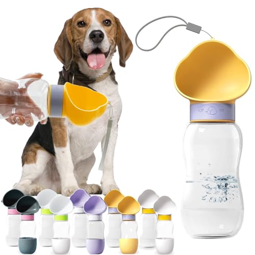 LA FEIER Tragbare Hunde-Wasserflasche, auslaufsicherer Welpen-Wasserspender mit Trink-Futterspender für Haustiere, Spaziergänge, Wandern, Reisen, lebensmittelechter Kunststoff LA FEIER Tragbare Hunde-Wasserflasche, auslaufsicherer Welpen-Wasserspender mit Trink-Futterspender für Haustiere, Spaziergänge, Wandern, Reisen, lebensmittelechter Kunststoff von LA FEIER