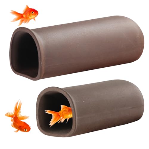 Garnelenhaut, 2pcs Aquariumhöhle für Wasserhüsen, die züchtet, dekorative Keramik -Garnelenhöhle, Glatte einfache multifunktionale Garnelen -Versteck für Garnelen und kleine Aquarienfische Garnelenhaut, 2pcs Aquariumhöhle für Wasserhüsen, die züchtet, dekorative Keramik -Garnelenhöhle, Glatte einfache multifunktionale Garnelen -Versteck für Garnelen und kleine Aquarienfische von LAANCOO