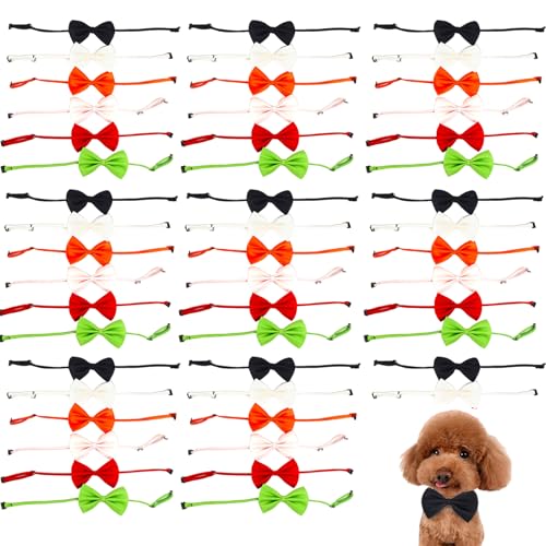 Hundefliegen, 50pcs Hunde Bowtie, 16 Zoll Katzenbowtie, verstellbare Polyester -Fliegen für Hunde, lebendige dekorative Haustierfliege für Cosplay, formelle Ereignisse, zufällige Farbe Hundefliegen, 50pcs Hunde Bowtie, 16 Zoll Katzenbowtie, verstellbare Polyester -Fliegen für Hunde, lebendige dekorative Haustierfliege für Cosplay, formelle Ereignisse, zufällige Farbe von LAANCOO