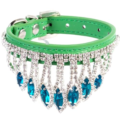 Kühle Hundehalsbänder, Katzenhalshalter für Mädchen Katzen & Hunde, Diamanthundkragen mit verstellbaren Schnallen, ausgefallener Hundehalsband mit Strasssteinen für Hunde und Katzen Kühle Hundehalsbänder, Katzenhalshalter für Mädchen Katzen & Hunde, Diamanthundkragen mit verstellbaren Schnallen, ausgefallener Hundehalsband mit Strasssteinen für Hunde und Katzen von LAANCOO