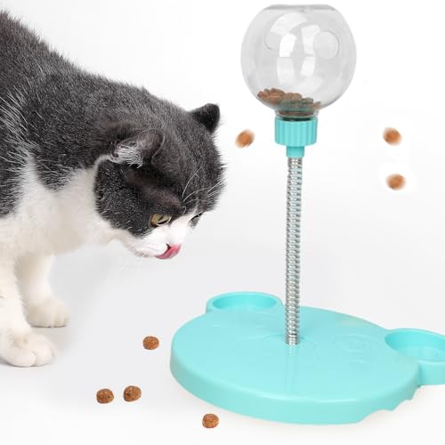 LAANCOO Cat Treat Holder, Katzenball Cette Spender Spielzeug Interactive Fun Holder Lebensmittelaufbewahrung für Innen- und Kätzchen -Übung, Blau, blau LAANCOO Cat Treat Holder, Katzenball Cette Spender Spielzeug Interactive Fun Holder Lebensmittelaufbewahrung für Innen- und Kätzchen -Übung, Blau, blau von LAANCOO