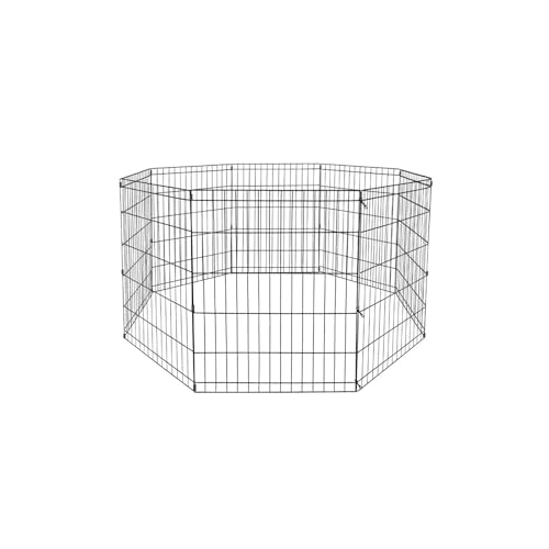 Hunde-Laufstall, faltbar, groß, 76,2 cm, 8 Paneele Hunde-Laufstall, faltbar, groß, 76,2 cm, 8 Paneele von LABDIP