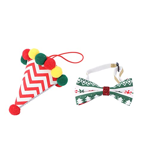 LABRIMP Haustier-zubehör Fliege Hut für Hunde und Katzen Geburtstag Weihnachtsschmuck Haustier-kostüme Verstellbare Größe 19–35 cm LABRIMP Haustier-zubehör Fliege Hut für Hunde und Katzen Geburtstag Weihnachtsschmuck Haustier-kostüme Verstellbare Größe 19–35 cm von LABRIMP