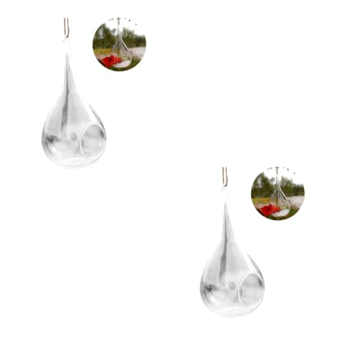 LABRIMP 2stücke Hängende -vase Für Luftpflanzen Transparentes Terrarium Mit Teardrop-Design Deko Für Zuhause Und Kreative - LABRIMP 2stücke Hängende -vase Für Luftpflanzen Transparentes Terrarium Mit Teardrop-Design Deko Für Zuhause Und Kreative - von LABRIMP