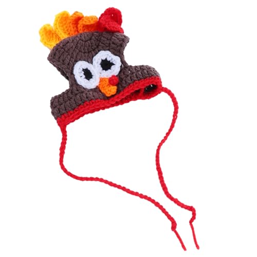 LABRIMP 2stücke Lustiger Handgemachter Hundehut Strickmütze Im Truthahn-Design Für Haustiere Für Fotos Und Feste Wie Thanksgiving Oder Halloween LABRIMP 2stücke Lustiger Handgemachter Hundehut Strickmütze Im Truthahn-Design Für Haustiere Für Fotos Und Feste Wie Thanksgiving Oder Halloween von LABRIMP