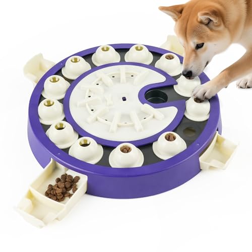 Hunde-Puzzle-Spielzeug, Level 3 in 1 interaktives Hundespielzeug für Langeweile, Futter-Leckerli-Dosierung, langsames Füttern, Gehirn-geistige Stimulation, Puzzle-Spiele für kleine, mittelgroße und von LACCEN