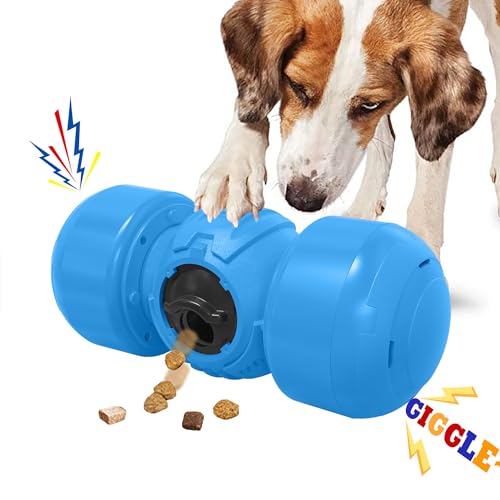 LACCEN Interaktives Hundespielzeug, rollender Leckerli-Spender für langsame Fütterung, Kichern für Hunde, Puzzle-Spielzeug, Leckerli-Spielzeug für Langeweile für mittelgroße und große Hunde von LACCEN