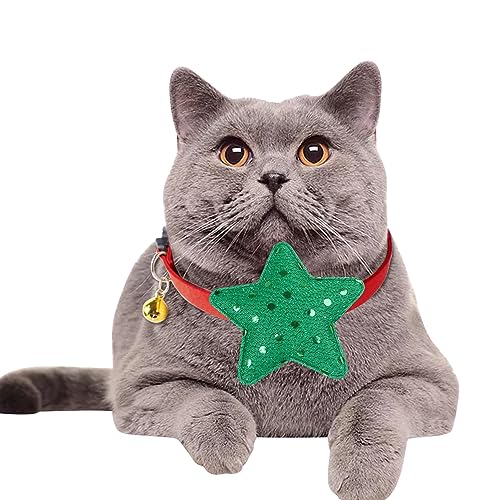 Weihnachts-Haustier-Halsband, Weihnachtsmann, Schneemann, Rentier, Welpe, Kätzchen, Party-Dekoration, Halsband für Geburtstagsgeschenke, Halloween, Neujahr (A) von LAEMILIA