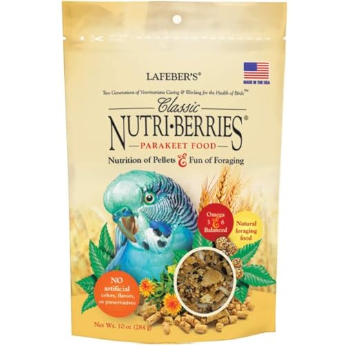 LAFEBER'S Classic Nutri-Berries Nutritional Pellet Parakeet Bird Food 10-Ounces von Lafeber