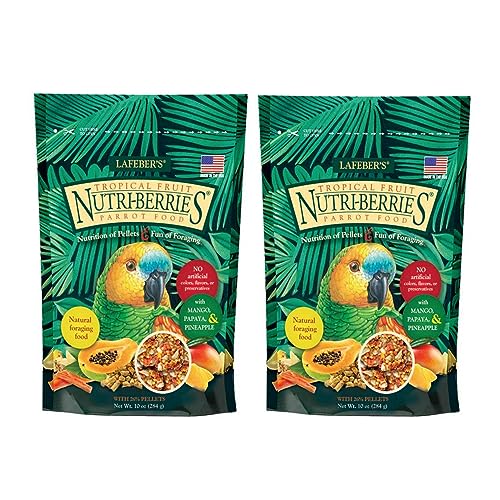 (2 Pack) Lafeber Tropical Fruit Nutri-Berries 10oz for Parrot Foraging Fun von Lafeber
