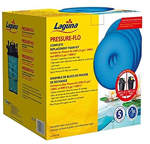 Laguna Ersatz Schaumstofffilter, für den Laguna Pressure-Flo 12000 und 14000, 5er Pack, 27.5 x 27.5 x 31 cm von LAGUNA