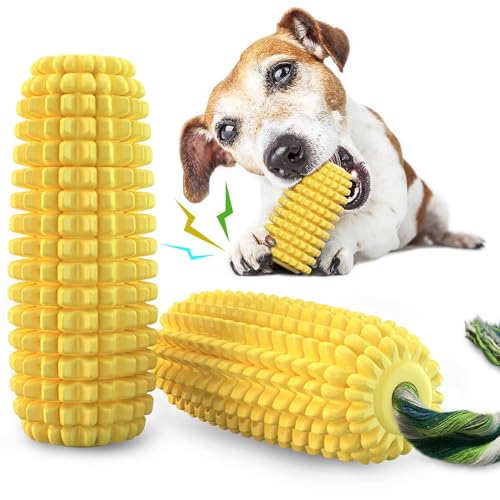 Hunde-Kauspielzeug für aggressive Kauer, unzerstörbar, robust, langlebig, quietschend, interaktives Hundespielzeug, Welpenzähne, Kauspielzeug für kleine, mittelgroße und große Rassen von LAIBUY