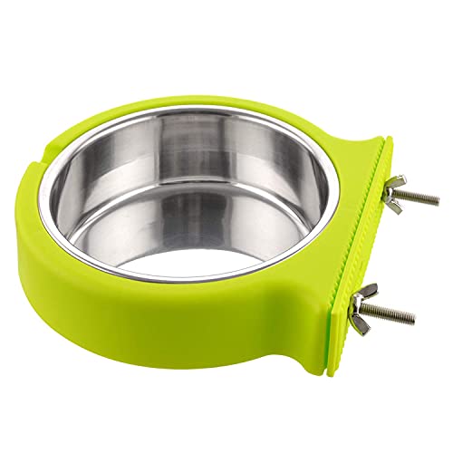Hundenapf, abnehmbarer Edelstahl-Schüssel zum Aufhängen, Futter- und Wasser-Futterstallbecher für Katzen, Welpen, Vögel, Ratten, Meerschweinchen, 520 ml, Grün Hundenapf, abnehmbarer Edelstahl-Schüssel zum Aufhängen, Futter- und Wasser-Futterstallbecher für Katzen, Welpen, Vögel, Ratten, Meerschweinchen, 520 ml, Grün von LAIBUY