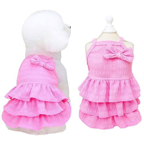 Katzenkleid, Hundekleidung für kleine, mittelgroße Hunde, Mädchen, gestufte Schichtkuchen, Welpenkleider mit Schleife, niedliches Sommerkleid, Haustier-Outfits für Yorkie, Chihuahua, Größe L, 3–4 kg Katzenkleid, Hundekleidung für kleine, mittelgroße Hunde, Mädchen, gestufte Schichtkuchen, Welpenkleider mit Schleife, niedliches Sommerkleid, Haustier-Outfits für Yorkie, Chihuahua, Größe L, 3–4 kg von LAIBUY