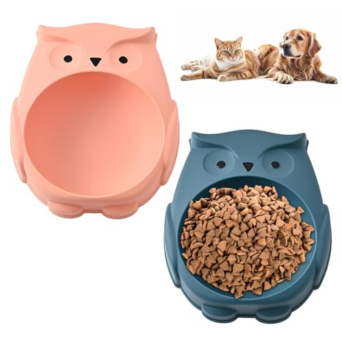 Katzennäpfe gegen Schnurrhaar, Müdigkeit für Katzen, Nass- und Trockenfutter, kleine Katzenschüsseln für Indoor-Katzen, niedliche Kätzchen-Näpfe, 2 Stück Katzennäpfe gegen Schnurrhaar, Müdigkeit für Katzen, Nass- und Trockenfutter, kleine Katzenschüsseln für Indoor-Katzen, niedliche Kätzchen-Näpfe, 2 Stück von LAIBUY