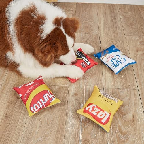 Kauspielzeug für Katzen und Hunde, Chip-Tasche und Bierflasche, Plüsch-Quietsch-Spielzeug-Set, niedliches Haustierzubehör für interaktives Spielen, Zahnen und Energiefreigabe, Geschenkauswahl Kauspielzeug für Katzen und Hunde, Chip-Tasche und Bierflasche, Plüsch-Quietsch-Spielzeug-Set, niedliches Haustierzubehör für interaktives Spielen, Zahnen und Energiefreigabe, Geschenkauswahl von LAIBUY