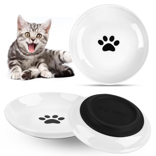 Keramik Katzennapf 3er Set Katzennapf Set Schüssel mit Rutschfester Gummibasis Lindert Schnurrhaare Müdigkeit Futternapf für Katzen und Kleintiere Katzenzubehör für Haustiere Keramik Katzennapf 3er Set Katzennapf Set Schüssel mit Rutschfester Gummibasis Lindert Schnurrhaare Müdigkeit Futternapf für Katzen und Kleintiere Katzenzubehör für Haustiere von LAIBUY