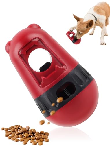 LAIBUY Bully Stick & Treat Holder for Dogs Anti-Choking Safety Toy with Food Dispenser 4.5-25.9 kg Dog Chew Guard (Red) von LAIBUY