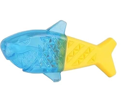 LAIBUY Gefrierbares Hundezahnspielzeug, Fischform, kühlendes Kauspielzeug für Haustiere LAIBUY Gefrierbares Hundezahnspielzeug, Fischform, kühlendes Kauspielzeug für Haustiere von LAIBUY
