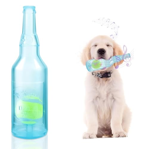 LAIBUY Quietschendes Hundespielzeug, Gummi-Flaschenspielzeug mit Tennisbällen für kleine, mittelgroße Hunde, Outdoor-Training, Sommer, Schwimmbad, interaktiv, Welpen, Kauen, Zahnreinigung, Pflege LAIBUY Quietschendes Hundespielzeug, Gummi-Flaschenspielzeug mit Tennisbällen für kleine, mittelgroße Hunde, Outdoor-Training, Sommer, Schwimmbad, interaktiv, Welpen, Kauen, Zahnreinigung, Pflege von LAIBUY