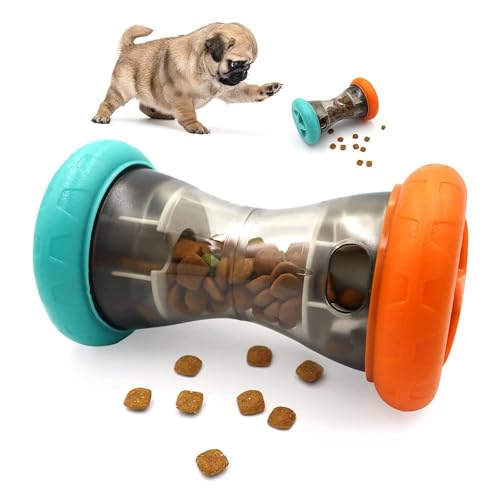 LAIBUY Rolling Feeder Hundespielzeug, interaktiver IQ-Leckerli-Ball, Hundespielzeug, automatischer langsamer Futterspender, verbessert die Verdauung des Hundes, geistige Stimulation von LAIBUY