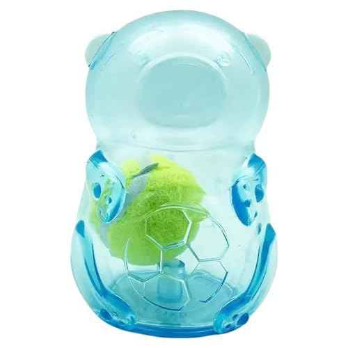 LAIBUY Unzerstörbares Kauspielzeug für Hunde, quietschendes Hundespielzeug, Welpenspielzeug für kleine und mittelgroße Hunde, blaue transparente Bärenform, Tennisball im Lieferumfang enthalten LAIBUY Unzerstörbares Kauspielzeug für Hunde, quietschendes Hundespielzeug, Welpenspielzeug für kleine und mittelgroße Hunde, blaue transparente Bärenform, Tennisball im Lieferumfang enthalten von LAIBUY