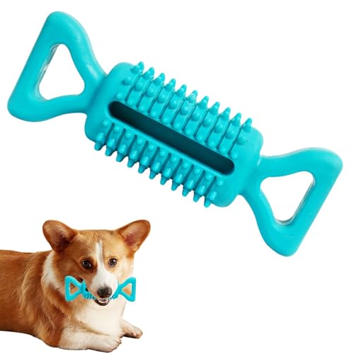 Ungiftige Zahnbürste, Kauspielzeug für Hunde, langlebig, Kauen, verlängert die Kauzeit, unzerstörbare Knochen, Spielzeug für kleine, mittelgroße und große Hunde, 2 Stück von LAIBUY