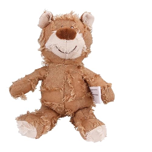 Unzerstörbarer unzerbrechlicher Teddybär 2.0 Hundespielzeug, unzerstörbar, quietschend, Plüsch, für aggressive Kauer, große Rassen (D-Eiche) von LAIBUY