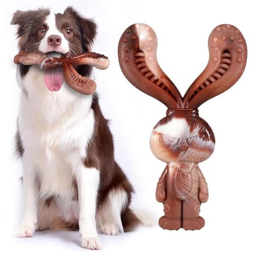 Unzerstörbares Hundespielzeug für aggressive Kauer, langlebiges Nylon-Kauspielzeug mit Rindfleischgeschmack, robustes Hundespielzeug für mittelgroße und große Hunde, Zähneputzen und Langeweile brechen Unzerstörbares Hundespielzeug für aggressive Kauer, langlebiges Nylon-Kauspielzeug mit Rindfleischgeschmack, robustes Hundespielzeug für mittelgroße und große Hunde, Zähneputzen und Langeweile brechen von LAIBUY