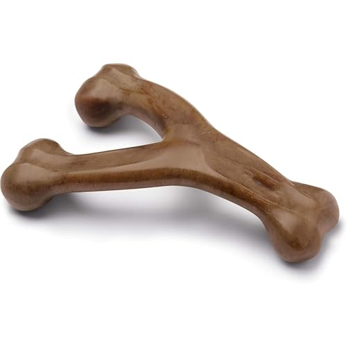 Unzerstörbares Wishbone Hunde-Kauspielzeug für aggressive Kauer, langanhaltende, robuste Langeweile Breaker für Hunde, echter Speckgeschmack, für kleine Hunde Unzerstörbares Wishbone Hunde-Kauspielzeug für aggressive Kauer, langanhaltende, robuste Langeweile Breaker für Hunde, echter Speckgeschmack, für kleine Hunde von LAIBUY