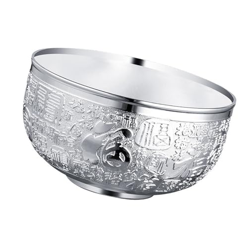 Kunstvolle Metall-Schatzschüssel für Reichtum von Fengshui, Heimbüro, Desktop-Dekor, Glück und Fülle, Display aus Metall von LAIOUSN